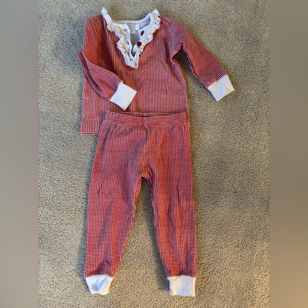 Little English red pjs